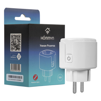 Умная розетка HOMMYN zigbee RKNZ02-8