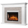Каминокомплект: Очаг Electrolux EFP/P-2520LS N, портал Miami 25 белый, серый