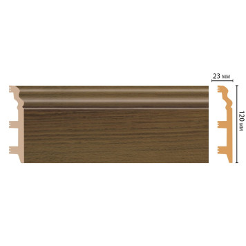 *Плинтус напольный DECOMASTER D233-88ДМ (120*23*2400 мм)