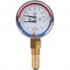 Термоманометр РОСМА ТМТБ-31Р.1 (0-120С) (0-0,4MPa) G1/2.2,5, корпус-сталь, механизм-латунь.