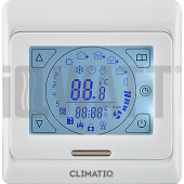 Терморегулятор с ЖК-дисплеем и сенсорными кнопками CLIMATIQ ST (white)