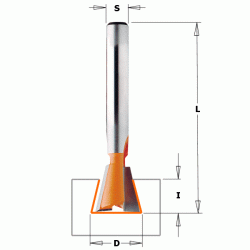 Фреза ласточкин хвост 18гр. монолитная S=6 D=7,9x6 HOFFMANN W2 RH CMT 718.079.11 (718.079.11)