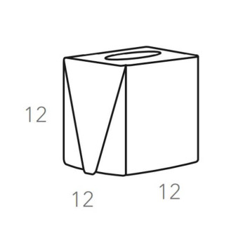 ADJ Салфетница Kleenex, 12x12xH12 см., цвет: серый/черный-4