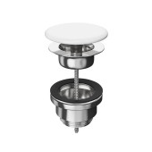 Kerama Marazzi Донный клапан для раковины, цвет: белый глянцевый. DRR.1/WHT