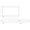 Decor Walther Brownie Tab L Лоток универсальный 28x16см, настольный, цвет: черная кожа. 0930160