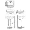 DevonDevon Etoile Раковина 70х53 см, 1 отв., на пьедестале, цвет: белый. IBLG1FET, IBCOLET