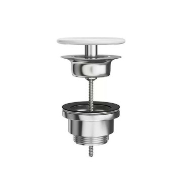 Kerama Marazzi Донный клапан для раковины, цвет: белый глянцевый-1