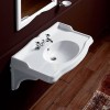 SIMAS Arcade 105 Раковина-консоль 105х56 см, 3 отв., цвет: белый. AR874bi*3, MNSLENbi