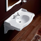 SIMAS Arcade 105 Раковина-консоль 105х56 см, 3 отв., цвет: белый. AR874bi*3,  MNSLENbi