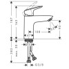 Hansgrohe Logis Смеситель для раковины, 1 отв., с донным клапаном Push-Open, цвет: черный матовый