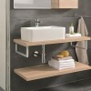 Roca Mila Раковина накладная 50x35x19см, без отв., цвет: белый. 7.3270.0.B00.0