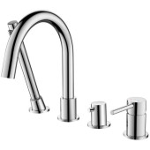 AQ1348CR ЕВРОПА смеситель на борт ванны на 4 отв. AQ1348CR