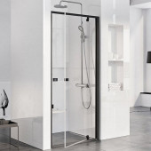 PDOP1-90 черный + транспарент, Pivot душевая дверь одноэлементная 03G70300Z1