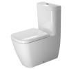 Duravit Happy D2 Унитаз напольный, 36,5х63 см, цвет белый/хром