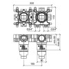 Almar Modular Встраиваемая часть однорычажного смесителя с переключателем на 2 положения, горизонтальный модуль