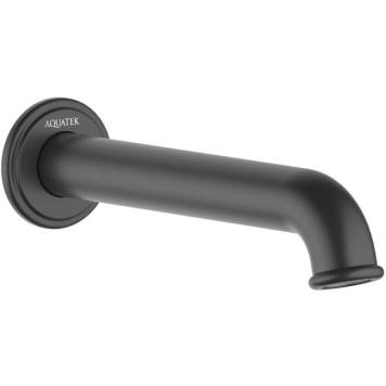 AQ1541MB КЛАССИК излив для ванны 182 мм, матовый черный AQ1541MB