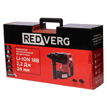 Перфоратор аккумуляторный бесщеточный REDVERG RD-RH18-24BLK/U-11