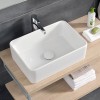Roca Mila Раковина накладная 50x35x19см, без отв., цвет: белый. 7.3270.0.B00.0