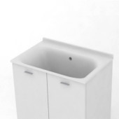 Kerasan Aquadom Раковина 75х50 см, без отв., цвет: белый. 029301*0 Kerasan Aquadom Раковина 75х50 см, без отв., цвет: белый. 029301*0