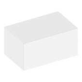 39026380000 EDITION 90 Боковая тумба 800х484х400 mm, структурный лак белый 39026380000