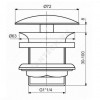 Клапан донный умыв 1 1/4 quot; лат хром Ideal Standard J3291AA