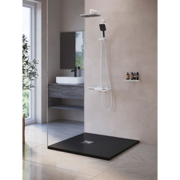 Душевой поддон квадратный RGW ST-G Графит 1000x1000-1