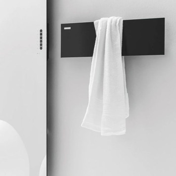 Antrax Tavoletta Полотенцедержатель электрический 80x18H см, цвет: черный матовый. ECTVTL080018T/NEOP