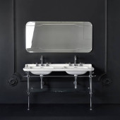 Kerasan Waldorf Консоль 150х55см с раковиной на 3 отв, напольная, цвет: консоли: cromo . 4143K1bi/cr*1,  9195K1cr