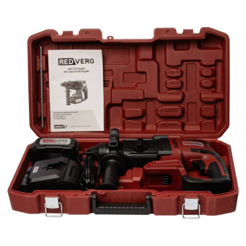 Перфоратор аккумуляторный бесщеточный REDVERG RD-RH18-24BLK/U-10