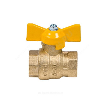 Кран шар лат газ Эксперт Ду25 Ру40 м/м полн баб Dist 213Б-2