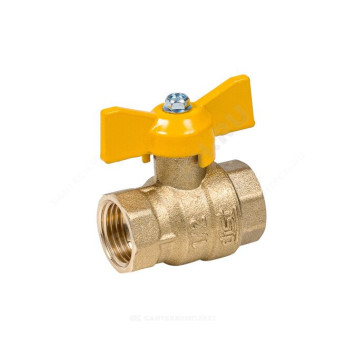 Кран шар лат газ Эксперт Ду25 Ру40 м/м полн баб Dist 213Б-5