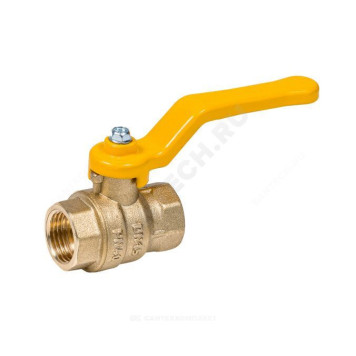 Кран шар лат газ Эксперт Ду25 Ру40 м/м полн рыч Dist 213Р-1