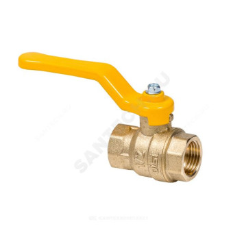 Кран шар лат газ Эксперт Ду25 Ру40 м/м полн рыч Dist 213Р-7