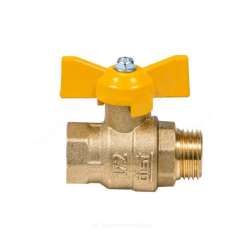 Кран шар лат газ Эксперт Ду25 Ру40 м/р полн баб Dist 223Б-6