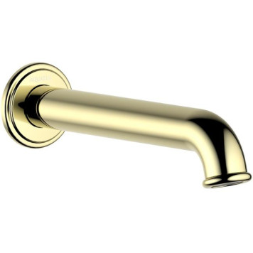 AQ1541PG КЛАССИК излив для ванны 182 мм, полир. золото AQ1541PG