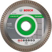 Алмазный отрезной круг Best for Ceramic Extra-Clean Turbo 125x22,23x1,4x7 мм (2608602479)