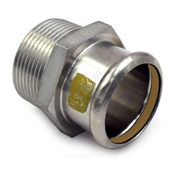 Муфта нерж AISI316L Дн35х1 1/4 Ру5 пресс/НР газ Inoxpres Gas RM 187114035G