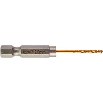 Сверло по металлу Milwaukee RedHEX HSS-G TiN 2,0ммм (2шт) (703)-1