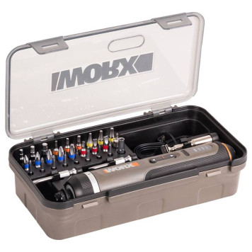 Отвертка аккумуляторная WORX WX242, 4В, 5Нм, 2Ач, набор оснастки-5