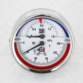 Термоманометр Росма ТМТБ- 31Т.1 63/16 (1/2 , 16 бар, 150 С, 2,5) аксиальный