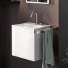 Emco Vanity units Комплект мебели 40х53.8хh39см, 1 дверь со стекл фасадом, ручка хром, корпус лак, подвесной, цвет: белый