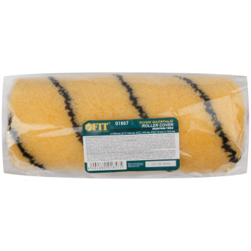 Ролик полиакриловый, бежевый с черной полоской, диам. 40/61 мм; ворс 10,4 мм, 150 мм-2