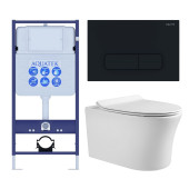 SET AQUATEK НИКА-017 4в1 (рама AQUATEK Standard INS-0000012+крепеж KKI-0000002+клавиша KDI-0000017+унитаз НИКА AQ2009-00 с тонким сиденьем soft-close) SET AQUATEK НИКА-017 4в1