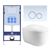 SET AQUATEK АЛЬТАИР-015 4в1 (рама AQUATEK Standard INS-0000012+крепеж KKI-0000002+клавиша KDI-0000015+унитаз АЛЬТАИР AQ1980-00 с тонким сиденьем soft- SET AQUATEK АЛЬТАИР cm-015 4в1