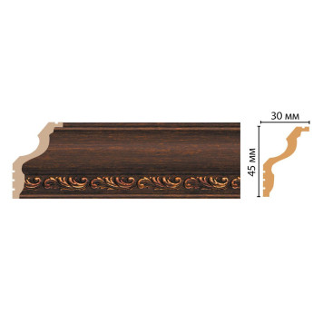 Плинтус потолочный DECOMASTER 148B-966 ДМ (45*30*2400 мм)-1