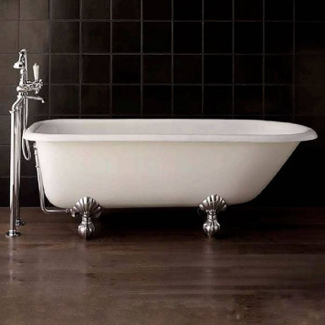DevonDevon Kensington Ванна чугунная отдельностоящая 154х78хh63,4 см, цвет: белый. SFD1058SCR, 2MRKEN154CRDD