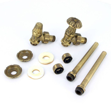 Комплект подключения Carlo Poletti для радиатора Artistic НН 1/2 х М24 х 19 угловой-1