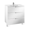 Roca Victoria Nord Ice edition Тумба подвесная 60x45x73см, c 3 ящиками, цвет: белый. Z.RU93.0.283.4