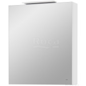 Roca A857645806 Oleta Шкаф зеркальный левый, 600х700х137 мм, LED светильник, Белый глянец A857645806