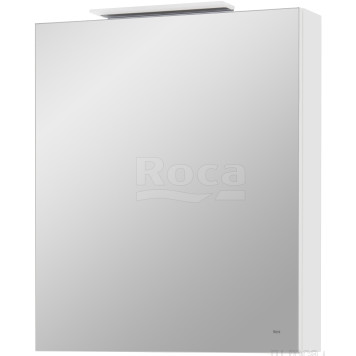 Roca A857645806 Oleta Шкаф зеркальный левый, 600х700х137 мм, LED светильник, Белый глянец A857645806